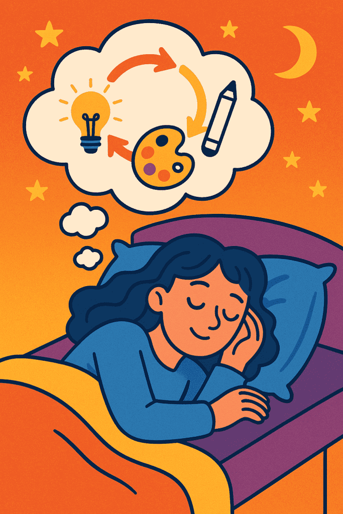 The Role of Sleep in Creativity Loops