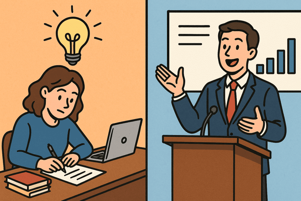 What writers know that presenters forget