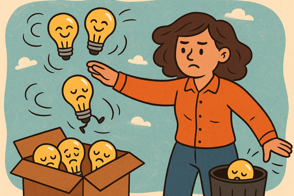 let go of ideas that no longer serve you