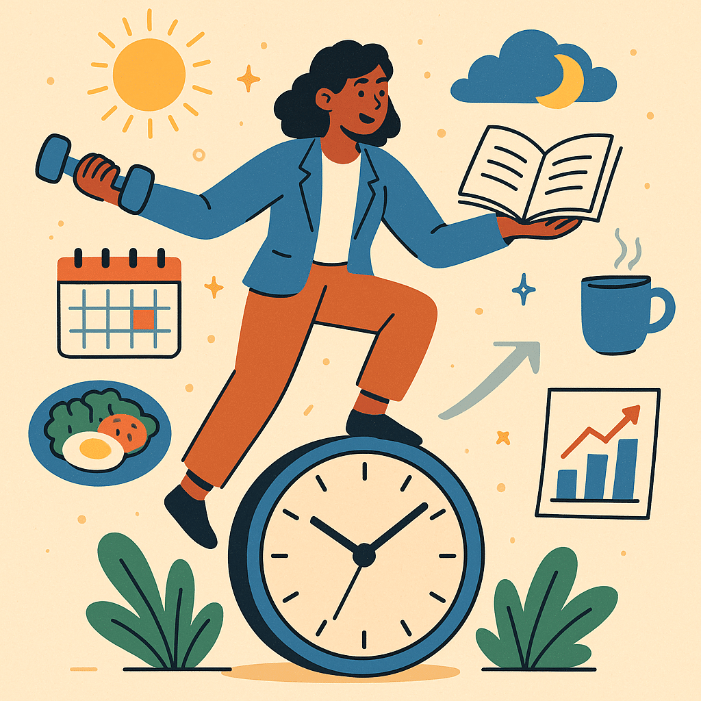 balanced routine supports professional achievement